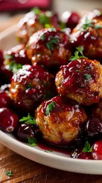 Harvest Turkey Meatballs Cranberry Glaze Recipe