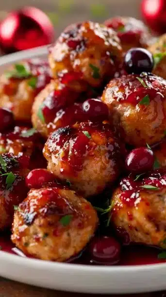 Harvest Turkey Meatballs Cranberry Glaze Recipe