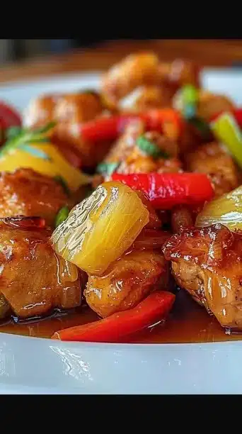 Hawaiian Chicken sheet pan recipe for easy and delicious weeknight meals