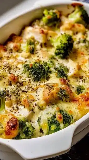 Healthier Broccoli Chicken Casserole