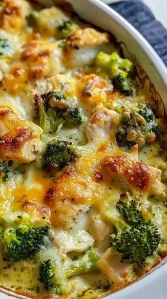 Healthier Broccoli Chicken Casserole