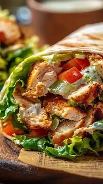 Healthy Chicken Crunch Wrap