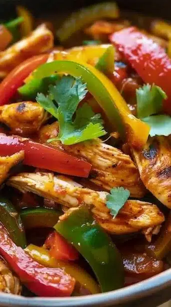 Healthy Crockpot Chicken Fajita Bowls