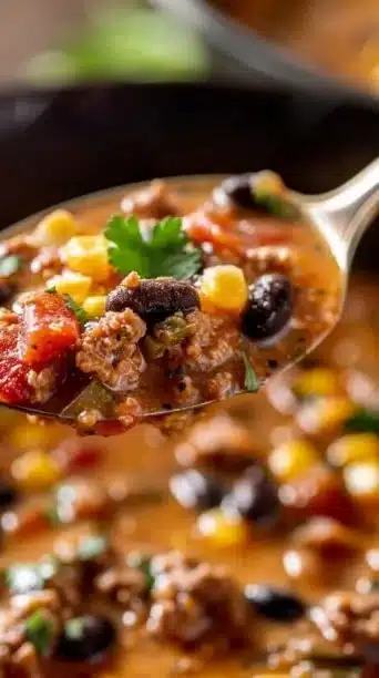 High Protein Creamy Taco Soup