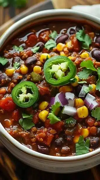 High Protein Vegan Slow Cooker Chili