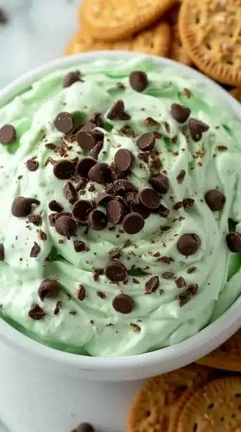 Holiday Mint Chocolate Chip Dip