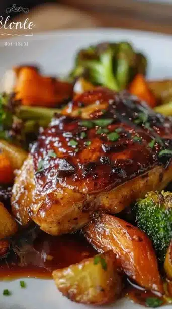 Honey Garlic Chicken & Roasted Veggies