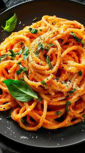 Indulge In Creamy Tomato Garlic Pasta A Cozy Delight