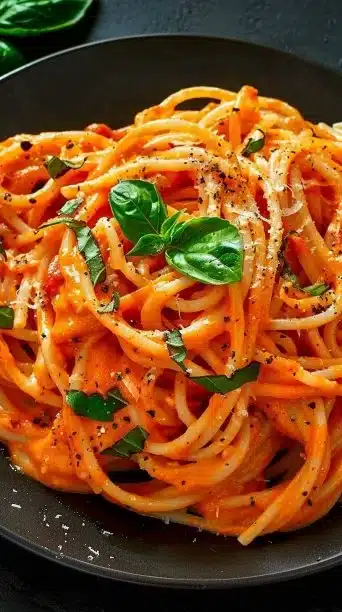 Indulge In Creamy Tomato Garlic Pasta A Cozy Delight