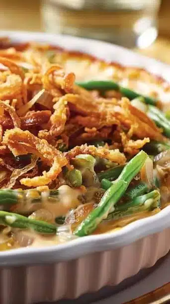 Irresistible Campbell's Green Bean Casserole