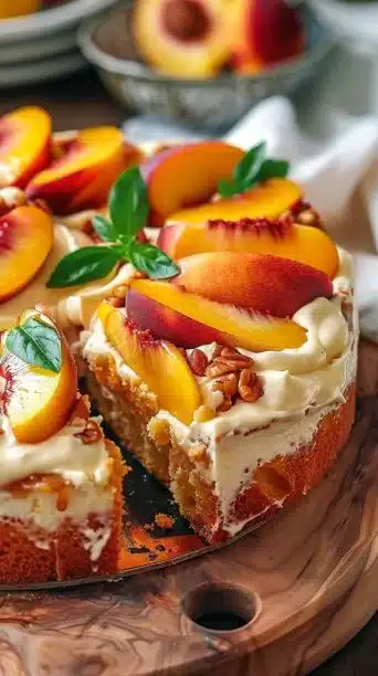 Irresistible Summer Peach Cake