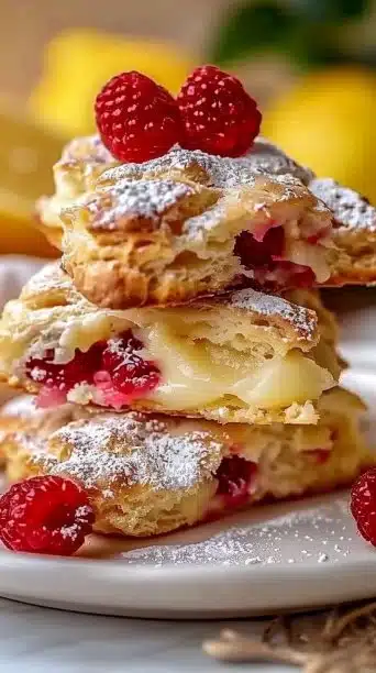 Lemon Raspberry Scones