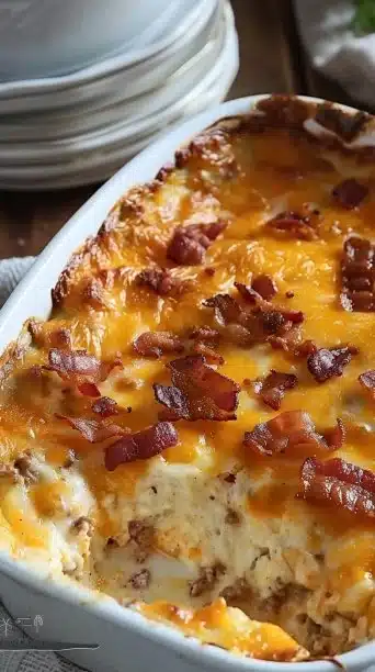 Low-Carb Bacon Cheeseburger Casserole: A Comfort Food Classic Made Keto-Friendly