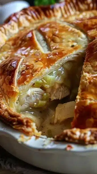Mary Berry Chicken And Leek Pie, a comforting and savory dish for dinner