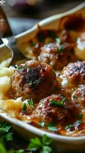 Meatball and Mashed Potato Bake: The Ultimate Comfort Food Casserole