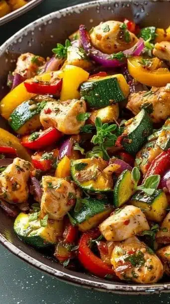 Mediterranean Chicken Stir Fry