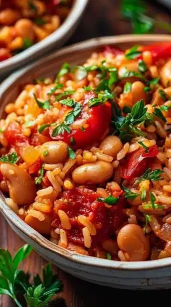 Mediterranean Rice and Beans