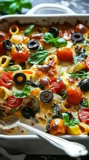 Mediterranean Vegetable Pasta Bake