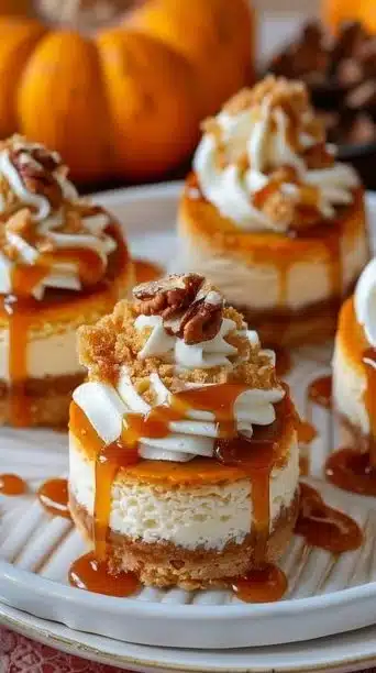 Mini Pumpkin Cheesecakes