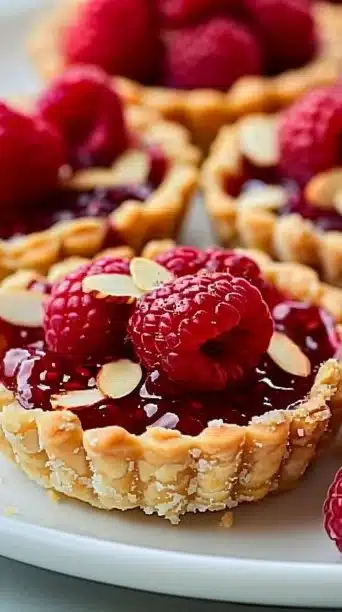 Mini Raspberry Almond Tarts