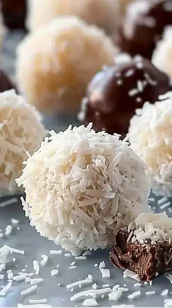 No Bake Coconut Cream Balls