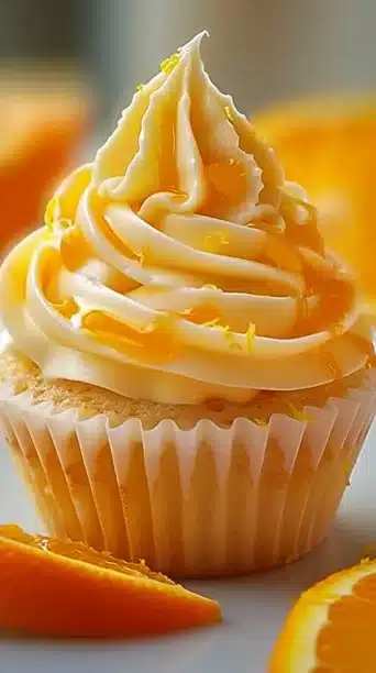 Delicious orange pastry cream in a bowl, perfect for desserts