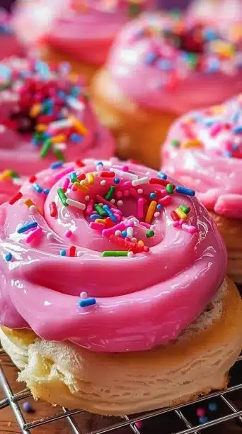 Pink Velvet Cinnamon Rolls