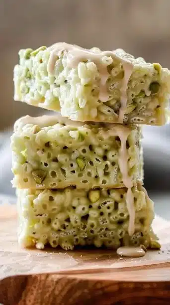 Pistachio Rice Krispie Treats