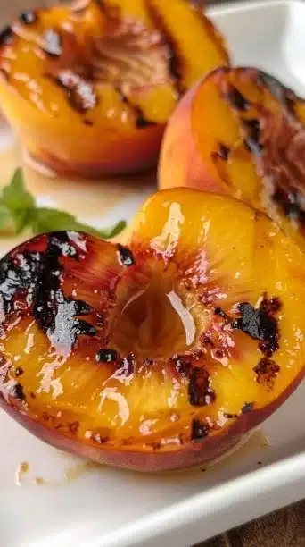Roasted Peaches with Honey and Cinnamon