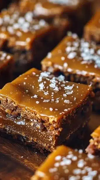 Salted Caramel Pretzel Blondies