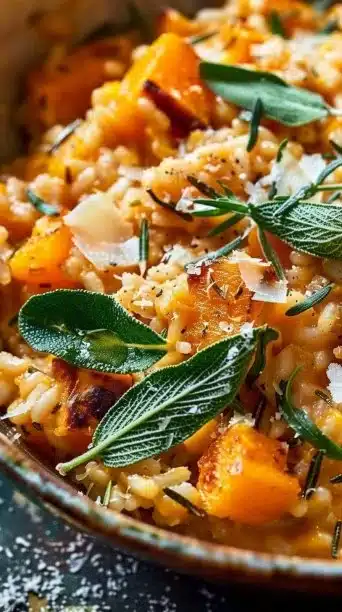 Slow Cooker Butternut Squash Risotto