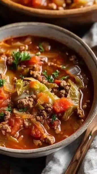 Slow Cooker Cabbage Roll Soup