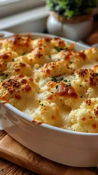 Delicious slow cooker cauliflower dish with herbs and spices