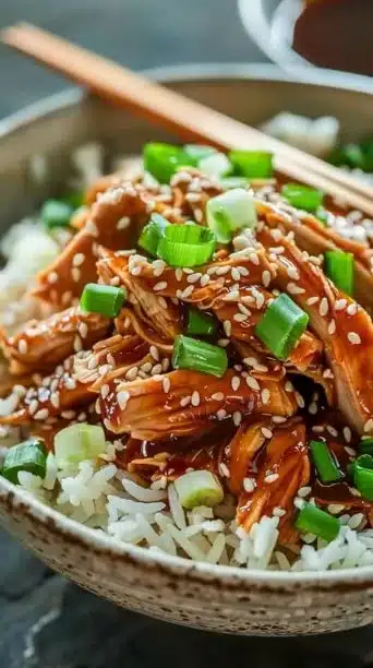 Slow Cooker Chicken Teriyaki Bowls