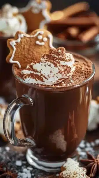 Slow Cooker Gingerbread Hot Cocoa