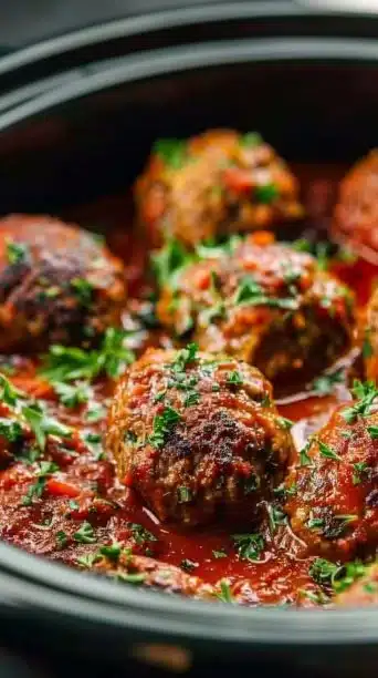 Slow Cooker Italian Meatballs