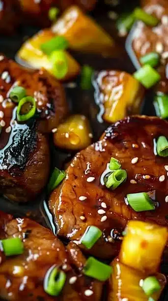 Slow Cooker Pineapple Teriyaki Pork Chops