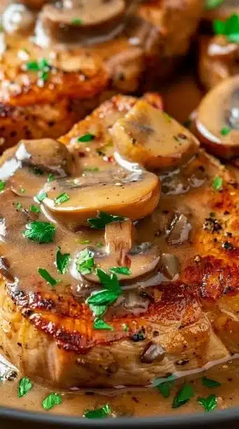 Slow Cooker Smothered Pork Chops