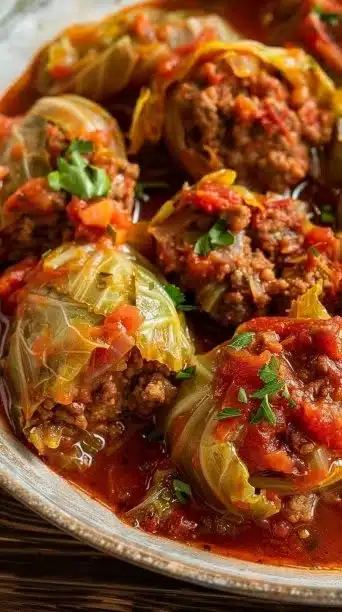 Slow Cooker Unstuffed Cabbage Rolls