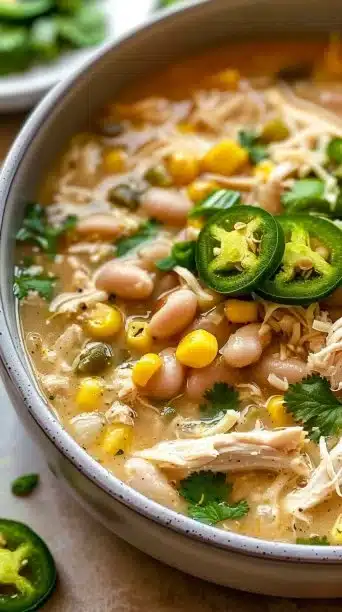 Slow Cooker White Chicken Chili