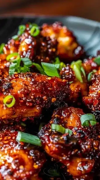 Delicious Spicy Sweet Chicken Devil dish served on a plate