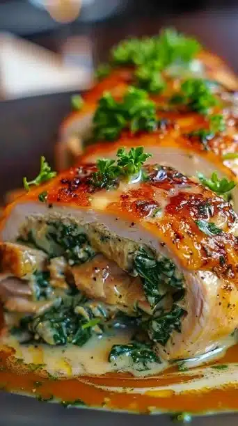 Spinach Stuffed Chicken Breast