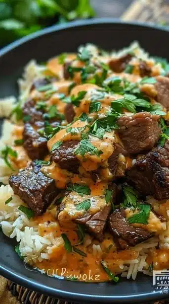 Steak Queso Rice: A Flavor-Packed Comfort Bowl