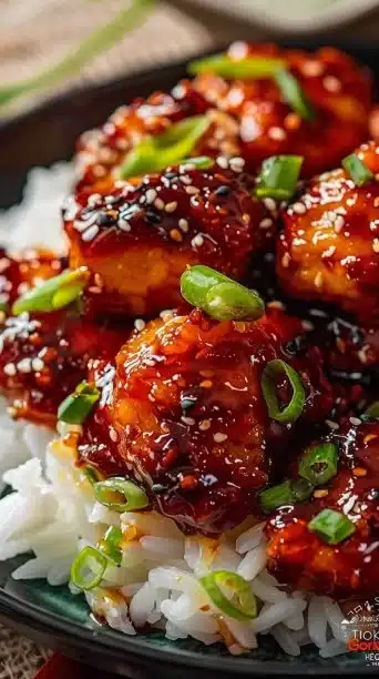 Delicious sticky honey gochujang chicken recipe for dinner