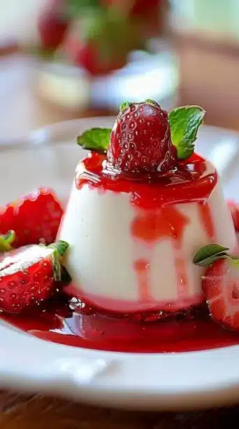 Strawberry Panna Cotta