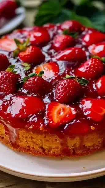 Strawberry Upside Down Cake