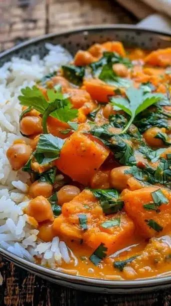 Sweet Potato and Chickpea Curry: A Cozy, Creamy Plant-Based Delight