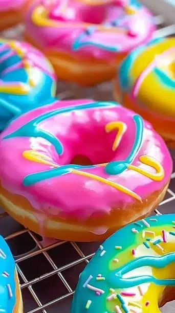 Tie-Dye Rainbow Donuts