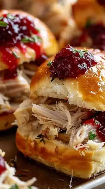 Turkey Cranberry Sliders