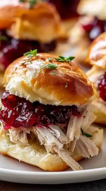 Turkey Cranberry Sliders